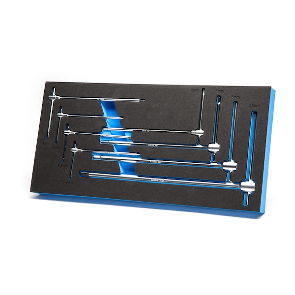 Capri Tools Metric Sliding T-Handle Hex Wrench Set with Mechanic's Tray, 8 pcs CP13080MT - main